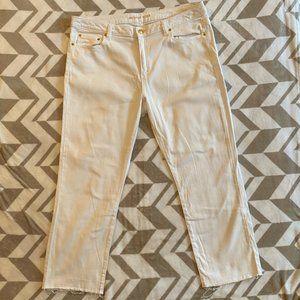 Michael Kors White crop jeans